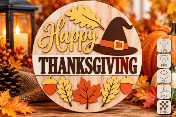 Happy Thanksgiving Laser Cut Svg Laser Cutting