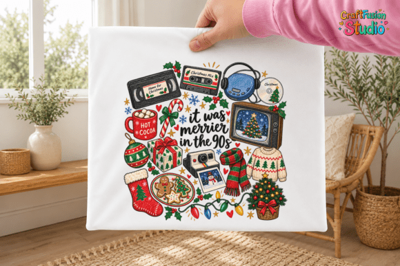 It Was Merrier in the 90s Christmas PNG