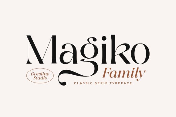 Magiko Serif Font By Grezline Studio