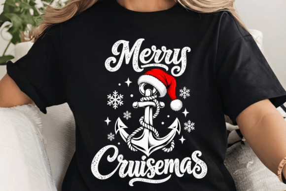 Merry Christmas Cruise Anchor PNG