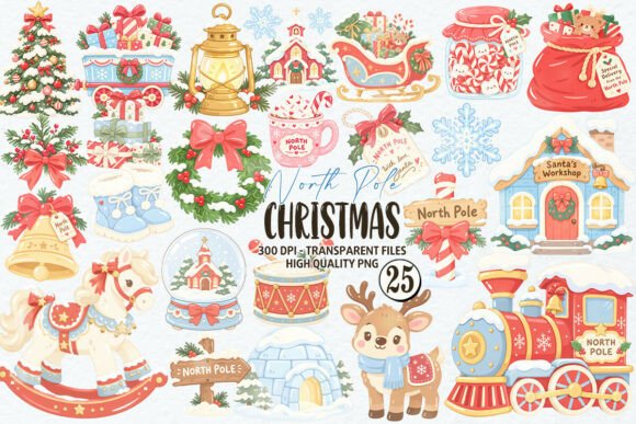 North Pole Christmas Clipart