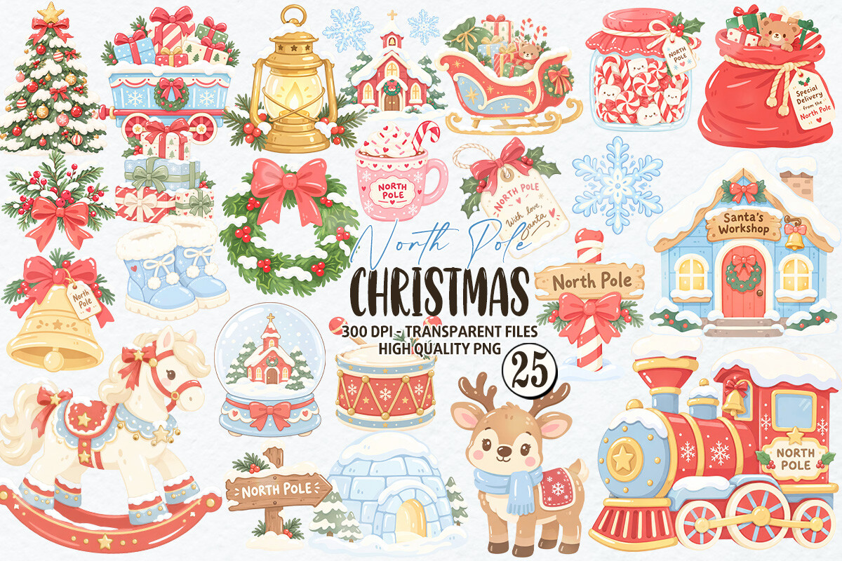 North Pole Christmas Clipart