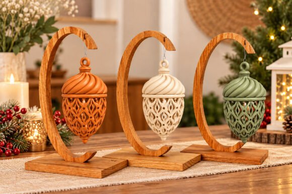 Ornamental Hanging Lantern STL – 3D Printable Christmas Lantern Model - Image 2