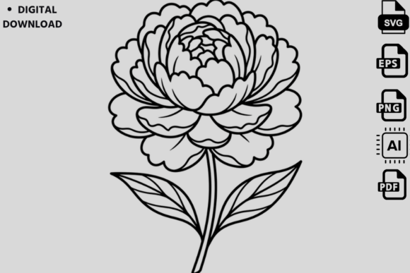 Flower Vector Front Car Front View Outline Vector SVG Graphic by Kids_Zone · Creative Fabrica
