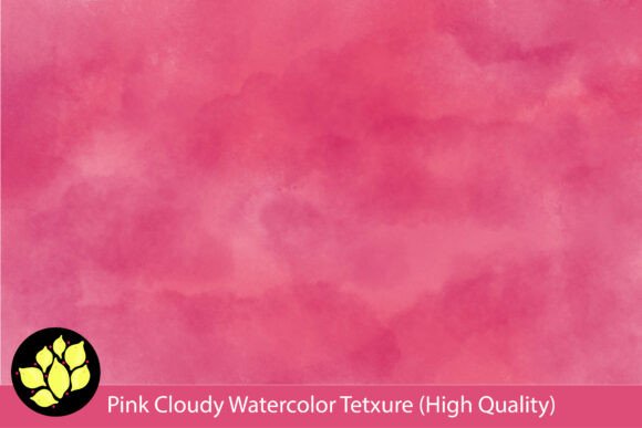 Pink Watercolor Cloudy Texture Paper