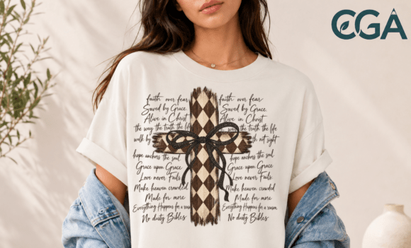 Rustic Faith Cross Bow PNG