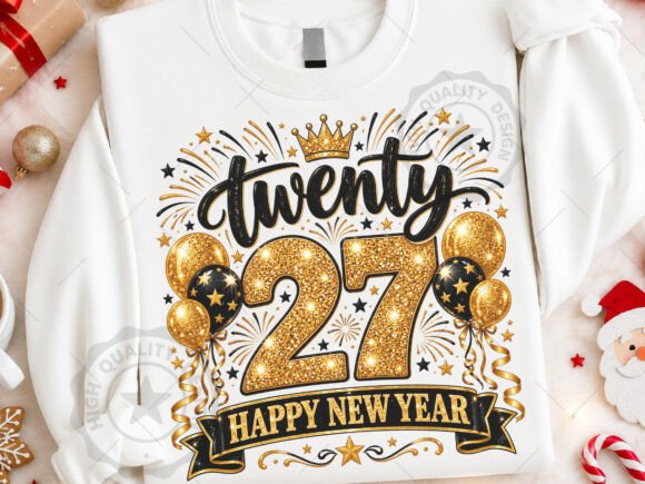 Twenty 27 New Year Celebration PNG