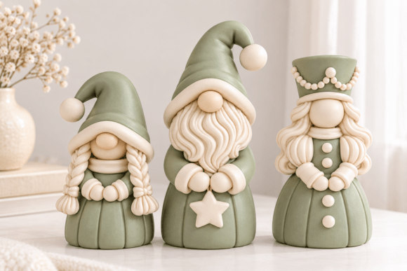 3D STL Christmas Gnome Family - 3 Festive Gnome Models for FDM & Resin Printing - Image 2