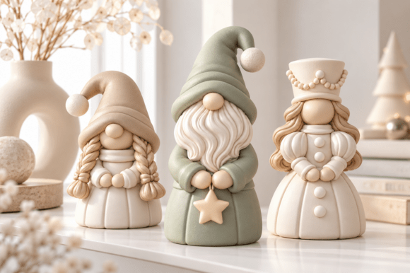 3D STL Christmas Gnome Family - 3 Festive Gnome Models for FDM & Resin Printing - Image 3