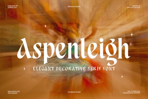 Aspenleigh Decorative Font By Heinzel Std