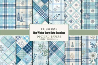 Snowflake Pattern Computer Background Blue Winter Snowflake Seamless Pattern Graphic by dogmedia333 ...