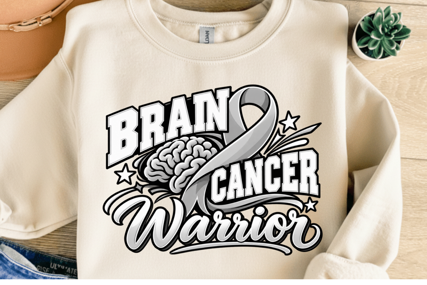 Stylized Cancer Ribon Brain Cancer Awareness Ribbon PNG Graphic by Design Wave · Creative Fabrica