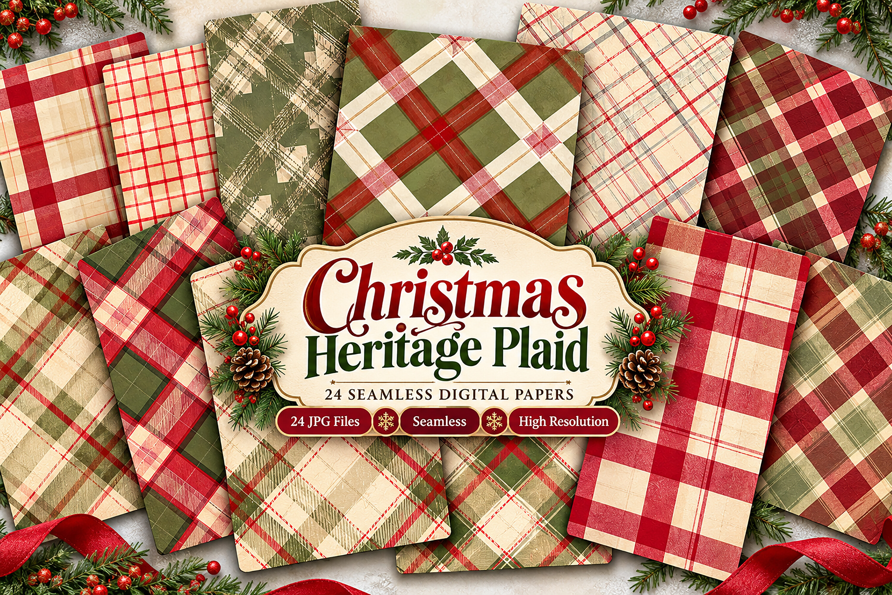 Christmas Heritage Plaid Digital
