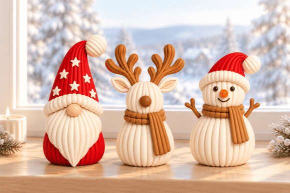 Christmas Santa Reindeer Snowman 3D STL Bundle – Holiday Print Files - Image 3
