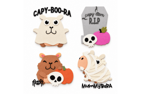 Cutie Capybara Halloween - Set 2