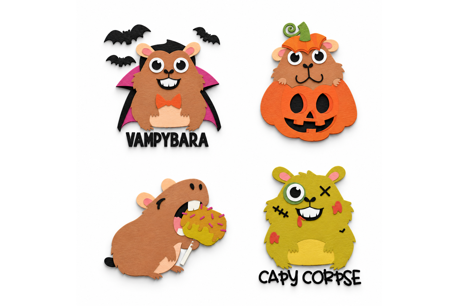 Cutie Capybara Hallowen Set 1