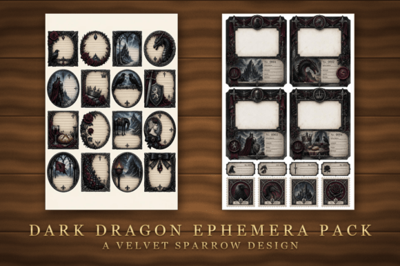 Dark Dragon Ephemera Pack