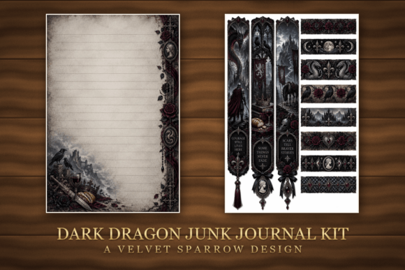 Dark Dragon Junk Journal Kit