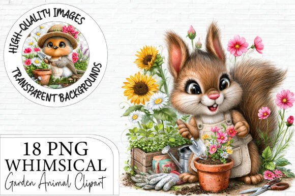 Garden Animals Clipart Bundle