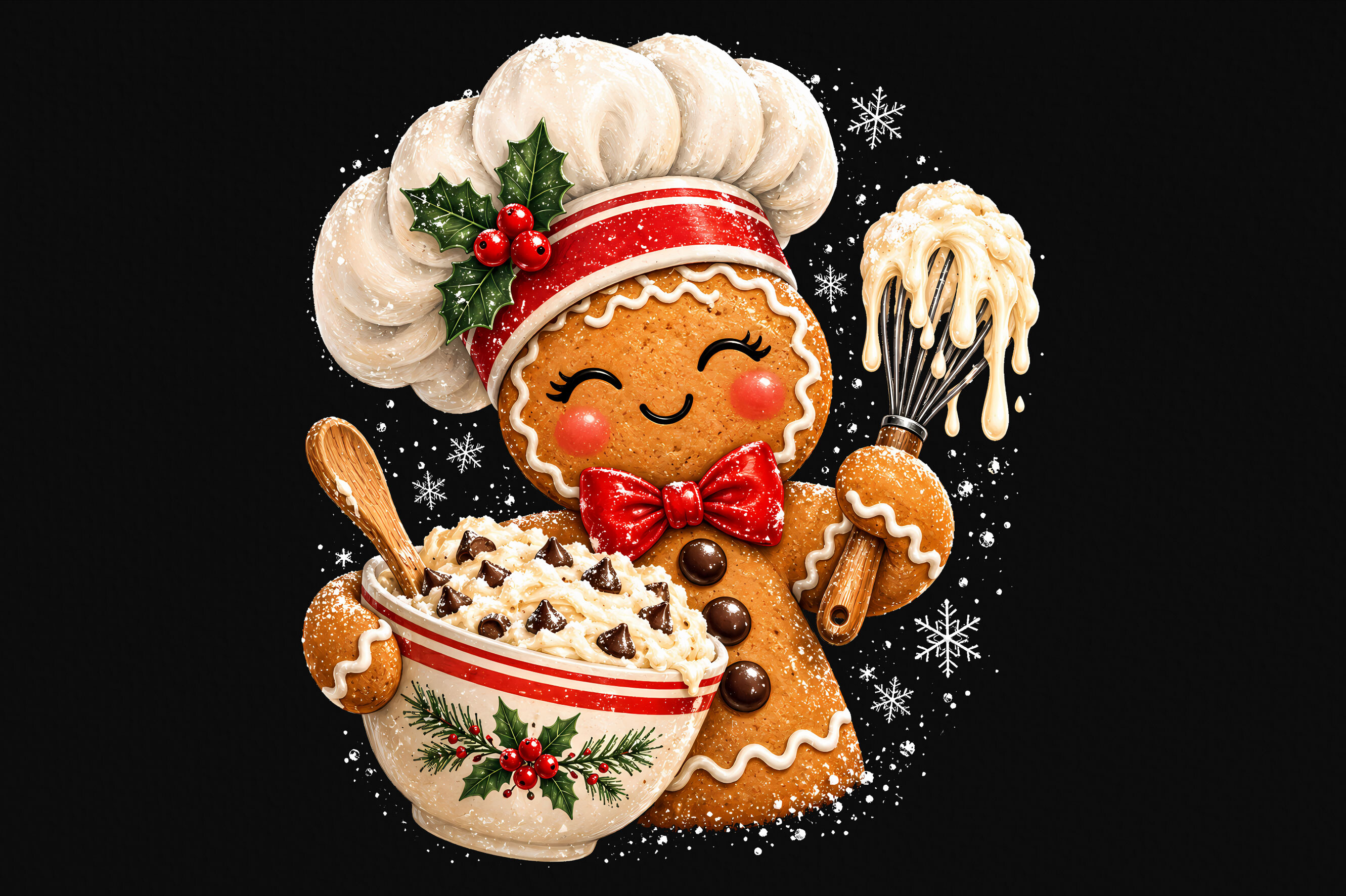 Gingerbread Christmas Baking PNG