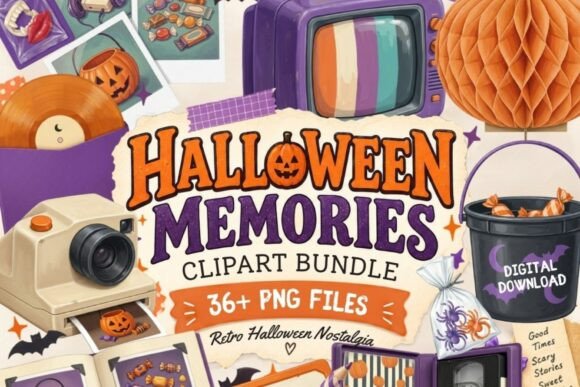 Halloween Memories Clipart Bundle Graphic Illustrations By Tanya Kart