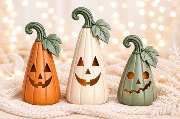Halloween Pumpkin Decor 3D Printable STL File Instant Digital Download - Image 2