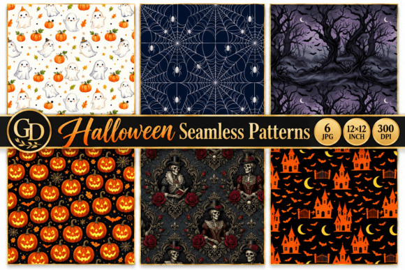 Halloween Seamless Pattern Bundle