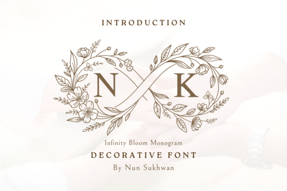 Infinity Bloom Monogram Decorative Font By Nun Sukhwan