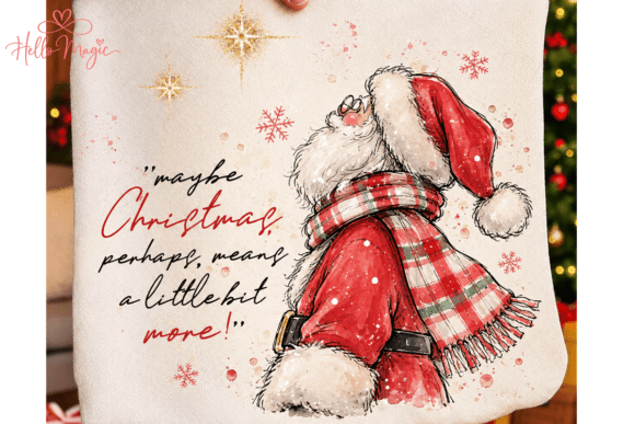 Maybe Christmas Perhaps Santa PNG Graphic T-shirt Designs By Hello December