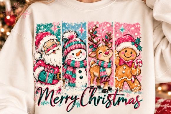 Merry Christmas Characters PNG