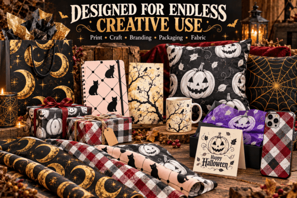Midnight Vintage Halloween Pattern