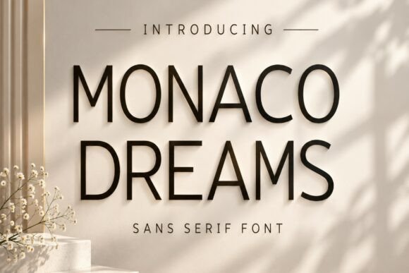 Monaco Dreams Sans Serif Font By 29Graphic