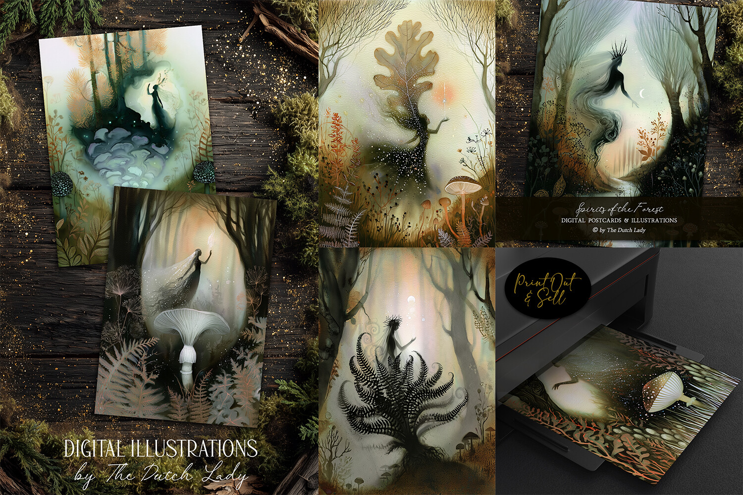 Spirits of the Forest Illustration Set