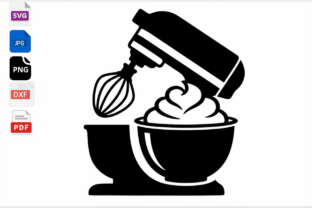 Stand Mixer Silhouette Baking SVG Graphic by mhrana730 · Creative Fabrica