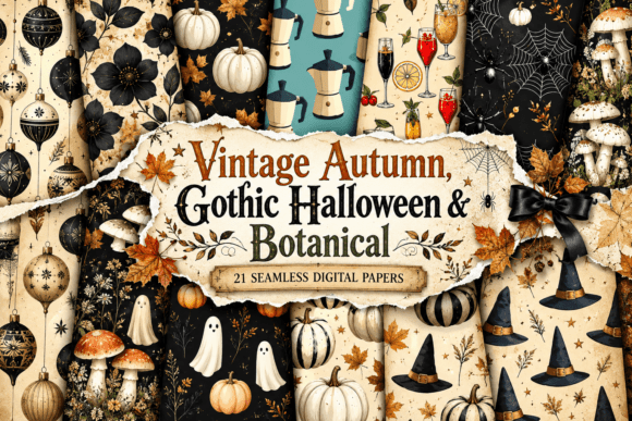 Vintage Autumn, Gothic Halloween