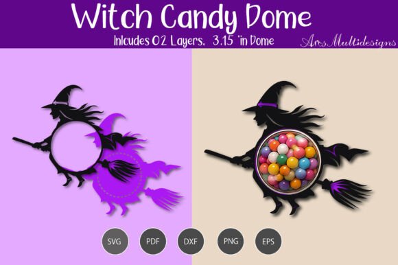Witch Candy Dome Holder