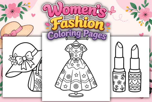 Women's Fashion Coloring Pages