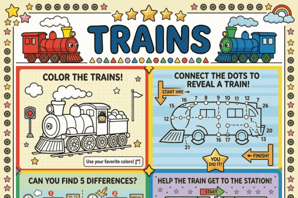 1000 Prompt for Children's Trains