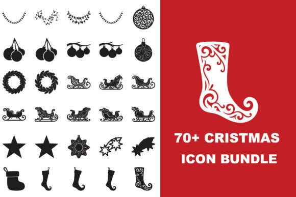 70+ Christmas Festival Icons Bundle