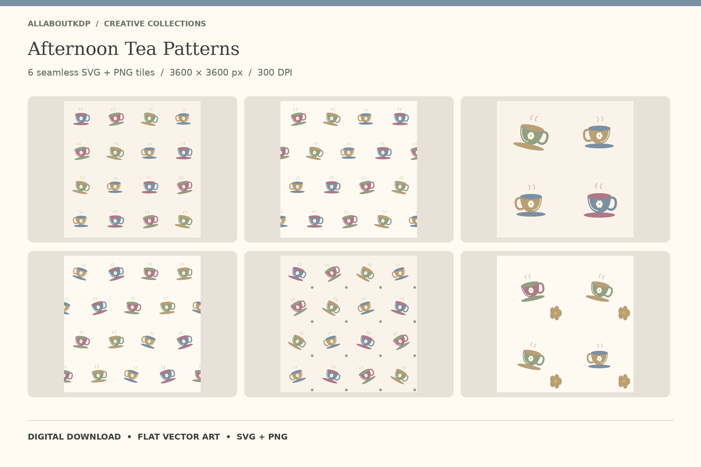 Tea Colour Pattern Afternoon Tea Patterns Graphic by allaboutkdp · Creative Fabrica