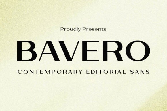Bavero Sans Serif Font By Arterfak Project