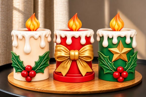 3D STL Cute Penguin Winter Family - Festive 3D Print Decor Set - Image 19
