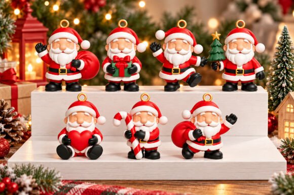 Christmas Gnome Trio STL | 3D Print Nordic Holiday Decor Files - Image 19
