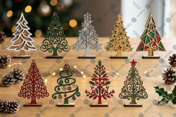 Christmas Tree Stand Laser Cut SVG Bundl Lasersnijden Door NGISED