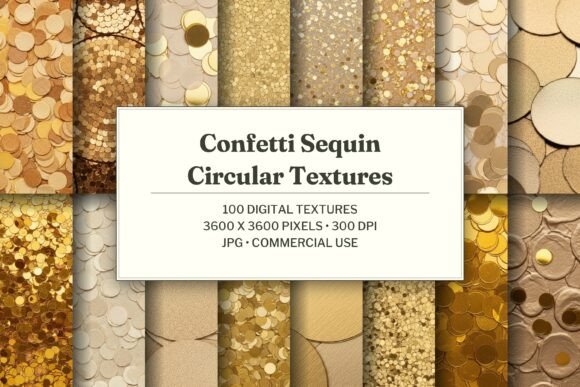 Confetti Sequin Circular Texture