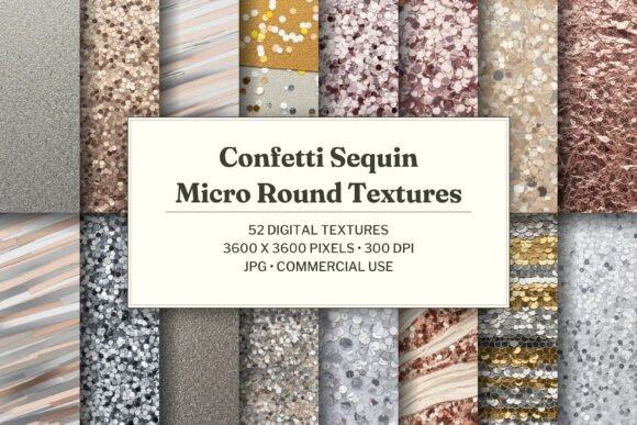 Confetti Sequin Micro Round Texture