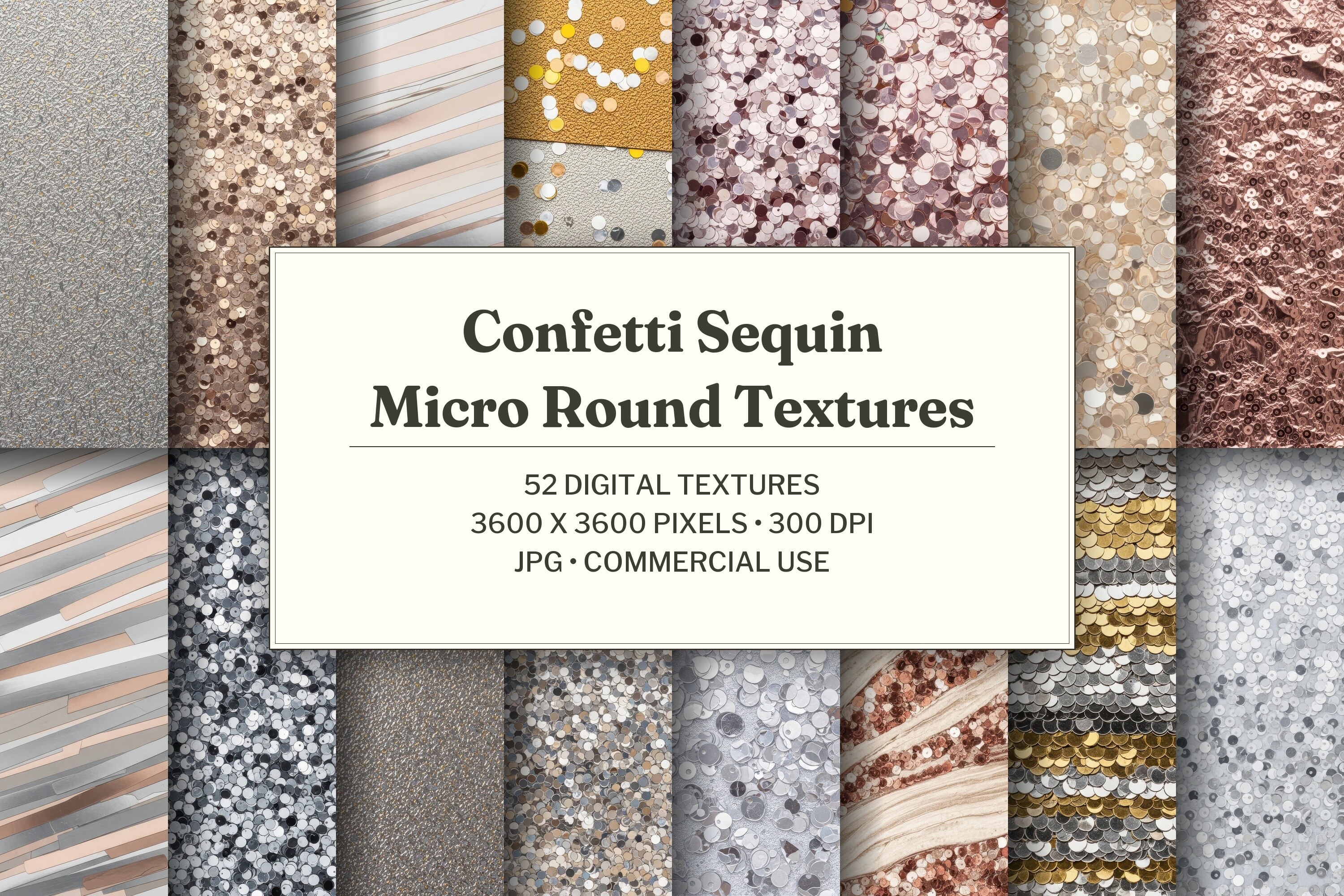Confetti Sequin Micro Round Texture