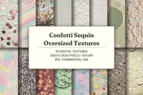 Confetti Sequin Oversized Texture