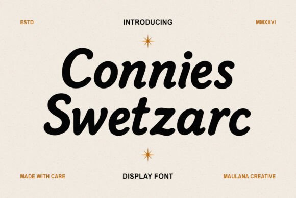 Connies Swetzarc Sans Serif Font By Maulana Creative