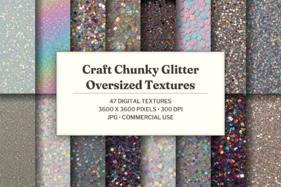 Craft Chunky Glitter Oversized Texture